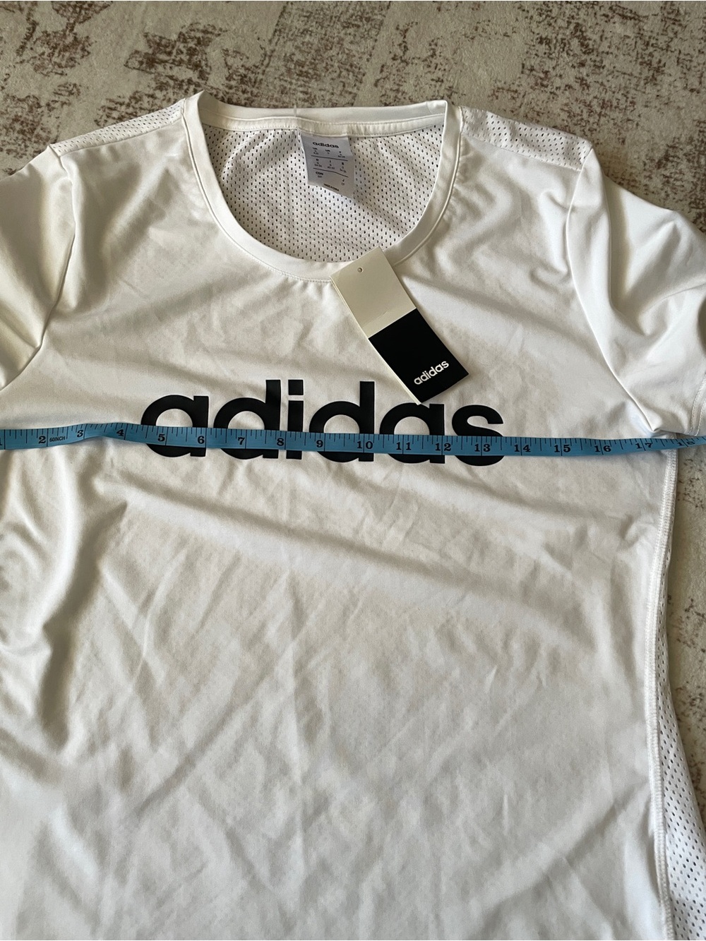 adidas White Short-Sleeve Logo Tee - Picture 3 of 3